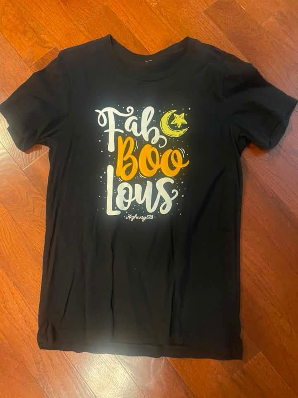 Fabulous Boo Lous Black Halloween Graphic Tee